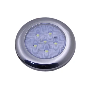 12V PC & Steel Material Marine Boat LED Ceiling Courtesy Light Interior Lamp