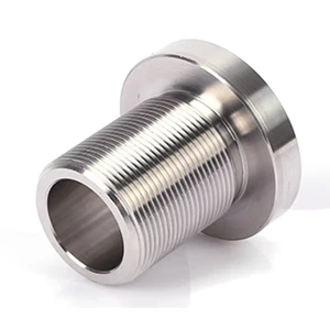 Custom OEM Threaded Titanium Gr5 Ti-6Al-4V High Pressure CNC Machined Flange/Bushing High Precision Tolerance +/-0.01mm for