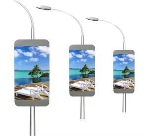 Factory P5 P6 P8 Outdoor LED Billboard Solar-Powered Street Pole Advertising with High Visibility Road Light Pole & LED Screen