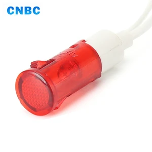 Hot Selling 12.5mm Diameter Red Green signal Light12v 24v 220v Led Indicator Light for Heater Water With Wire Leading