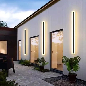 Modern Luxury Iron Acrylic LED Wall Lamp Indoor/Outdoor Nordic Villa Minimalist Bedroom Light APCITL Recessed 6W 220V