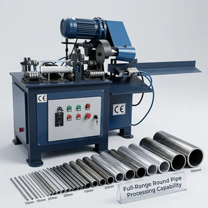 Industrial Automatic Circular Saw Machine For Pipe Cutting High Efficiency Stainless Steel Tube Cutter PLC Control