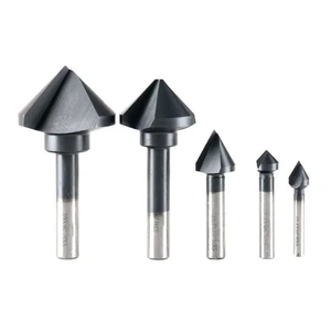 DIN335 Type C 3 Cutting Grooves 90 Degree Counter Angle HSS Chamfer Countersink Drill Bit for Chamfering and Burring