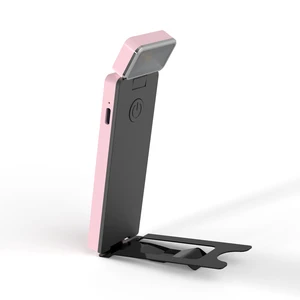 USB Rechargeable Mini LED Book Light White Shade Adjustable Brightness Bookmark Bed Reading Light Travel Pocket For Reading Room