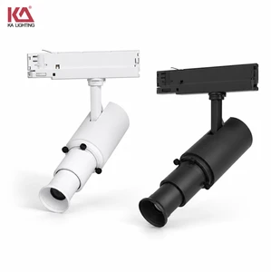 LED Spotlight Adjustable Magnetic Track Rail Light 20W 30W COB Aluminum Dimmable for Art Gallery Museum Commercial Exhibition