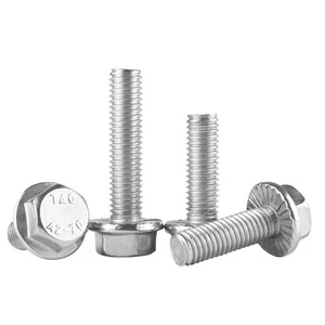 Customized Stainless Steel Hexagon Head Bolts Good Material Plain Hexagon Flange Bolts Other Fasteners Hardware