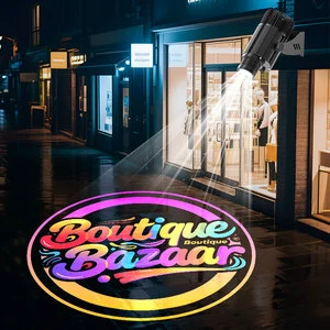 40W LED Gobo Projector Light with Free Custom Logo Waterproof Outdoor Advertising Lights for Business Branding