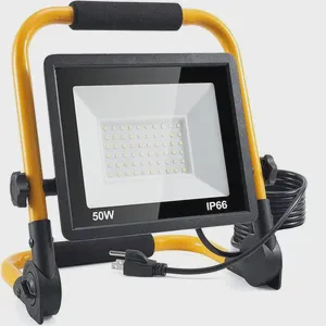 LED 30W50W75W100W150W200W Portable Outdoor Waterproof Search Work Light Emergency Safety On-site Engineer Fishing Floodlight