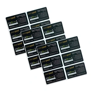 Custom Frosted Electronic PC Label Stickers with Variable Coding Printing