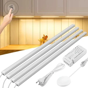 12V Barra LED Rigida Inductiva Con Carcasa De Aluminio Luz Para Gabinetes Sensor De Gesto Ajuste Tactil Decorativa Para Armarios