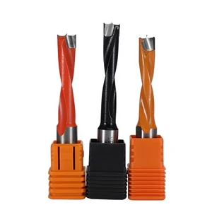 Hot Selling Wholesale Tungsten Carbide Tipped 4 Flutes Black Oxide Finish Through Boring Bits Drill Bit Set for Wood Drilling