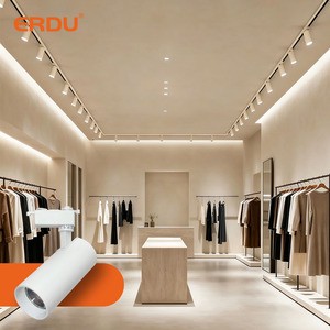 Factory Direct Wholesale Modern COB LED Track Lighting Iron Housing Adjustable Rail Spotlight for Retailers