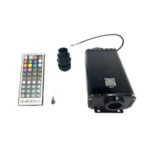 20W RGBW Twinkle LED Fiber Optic Light Engine with Shooting Star Meteor Dual Port Remote APP Control