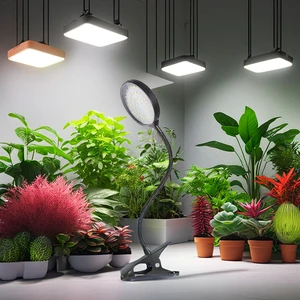 Full Spectrum Grow Lights for Indoor Plants with 5 Dimmable Levels Grow Light and Timing Setting 4H/8H/12H