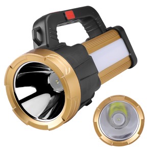 Powerful LED Flashlight Strong Searchlight Waterproof USB Rechargeable Spotlight Long Range Hunting Lamp Side Light 3 Modes