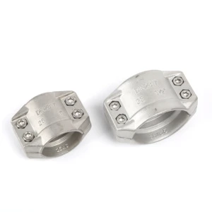 Quick Release Stainless Steel Safety Bolt Hose Clamp EN 14420-3(DIN 2817) Safety Clamp AISI304 SS316L 25Bar Clamp Pipe Fittings