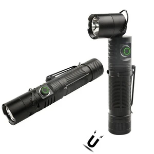 Brightenlux Super Bright LED Taschenlampe Mini Small EDC Flashlight USB Rechargeable Tactical Torch Camping Use Magnetic Rotate