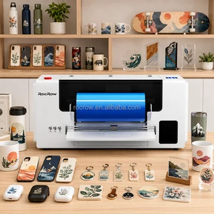 Factory Direct Sales RocRow RVF13 A3 A4 Uv Dtf Printer 30Cm Uv Dtf Printer A4 For Perfume Label Crystal Sticker