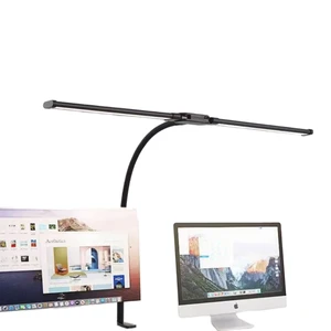 Flexible Gooseneck Clip On Table Lamp With Clamp Eye Protect Reading Light 1000mah Battery Rechargeable Desk Lamp
