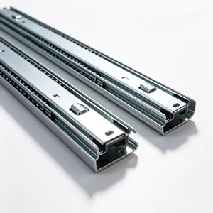 Bayonet Hook Mount 53mm Heavy Duty 3 Fold Full Extension Drawer Slides 100KG Ball Bearing Telescopic Rails For Camper Van Tool