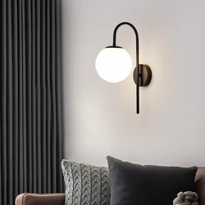 Modern Luxury Wall Lamp: Curved Metal Pipe Design with Southeast Asian Style for Living Room & Indoor Decor
