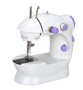 Household Mini Sewing Machines Handheld Sewing Machine with Light Cutter Foot Pedal Portable Night sewing machine led light