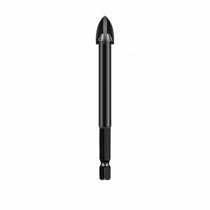 Multi-function Alloy Drilling Bit Four-edge Carbide Drill Bit for Ceramic Tile Concrete Brick Wall Hole Opening Tool