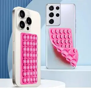 Waterproof Double Sides Silicone Cell Phone Strong Suction Cup Mobile Holder