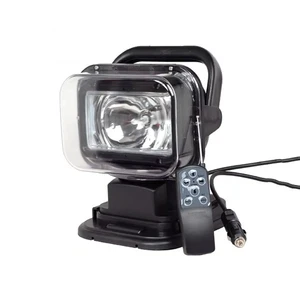 Vehicle-Mounted IP65 HID Remote-Controlled Searchlight Rated 12V/24V 50,000 Hours Lifespan Outdoor Marine