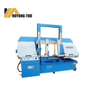 GH4250 Heavy-duty Hydraulic Manual Control Horizontal Band Saw Machine with 5.5kw Motor, Used for Steel bar Cutting