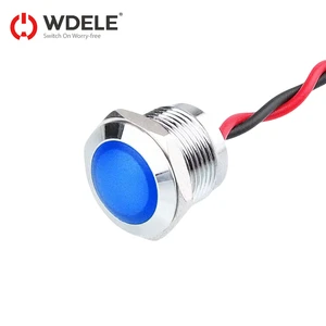 WD12mm Metal Electrical Indicator Light With 12V24V36V48V