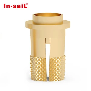 Brass Knurling Slotted Expansion Thread Insert 632 1024 3/8-16 M3 M4 M5 M6 M8 M10 For Plastics