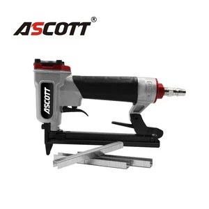 CE Industrial 1013J 20GA Air Upholstery Stapler 5-13mm Pneumatic Furniture Trim Make&Repair Tool 100PCS Aluminum Wood Staple Gun