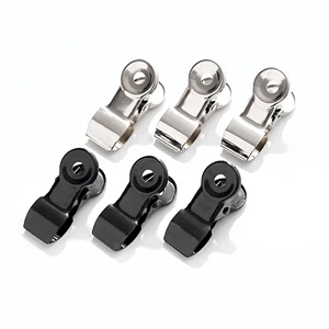 Thick Black Iron Electro-Plated Binder Clip Long-Tail Stationery Strong Durable Memo Clip