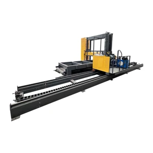 Sawmill-world DL1300-1600 Horizontal Automatic Wood Chain Saw 15kW Motor 1300x1200mm Log Cutting High Safety Easy Operation for