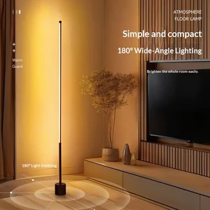 Trendy Minimalist LED Floor-standing Ambient Living Room Smart Voice-controlled Lamp Bedroom Home Use Bedside Table Lamp Sensor