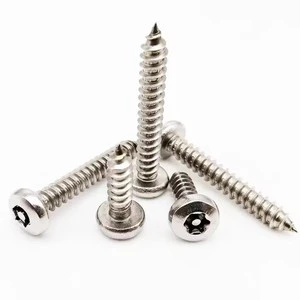 304 Stainless Steel Round Head Self-Tapping Screw with Fluted Shank and Flat Head