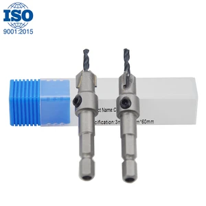 Countersink Drill Bit Factory Wholesale Wood Set Through Hole Blind Hole Drill Bit CNC Size Customized Drill Bits Supplier
