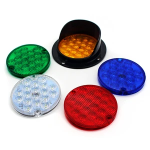 DC12V 24V Mini Low Power LED Warning Light 95mm ABS IP65 Waterproof Non Reflective Arrow Board Indicator Flash Light Module