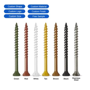 Factory Wholesale High Quality Brass Lu Rust Resistant Deck Screws #10 #8 #9 Torx Drive Construction Screw Custom Wood Screws