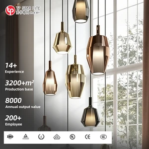 Decor Pendant Lighting Modern Round Custom Design Lamp Living Room Multicolored Hand Blown Chandeliers Ceiling Pendant Lights