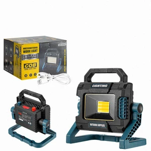 Waterproof Emergency Rechargeable Work Light 10Units*18650/18000Ma Led Rechargeable Work Lights