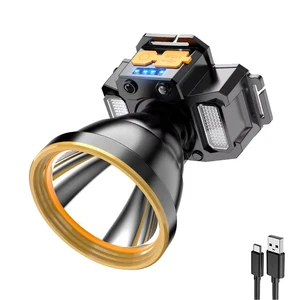 XINSITE DP 50W Rechargeable LED Headlight Torch Laser Headlamp for Camping & Fishing Durable Flashlight for Outdoor Activities