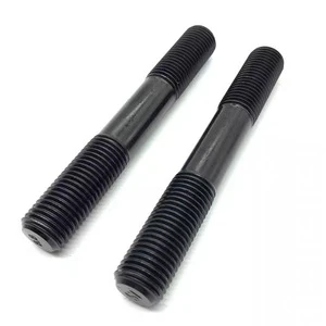 Factory Price Fasteners Steel Zinc Plated full thread Rod Double Head Studs Bolt