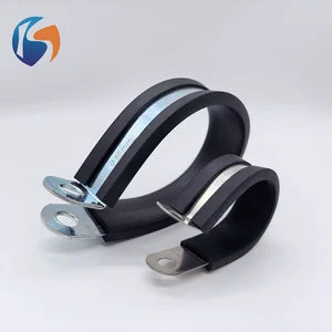 Waterproof Pipe Clamp with Rubber Pad, Hose Connection Clamp