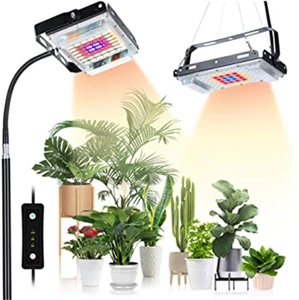 Grow Light with Stand, LBW Full Spectrum 30W LED Floor Plant Light for Indoor , Grow Lamp with On/Off Timer Switch, Adjustable