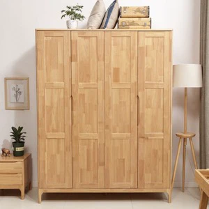 All Solid Wood Wardrobe Home Furniture Bedroom Simple Modern Economical Japanese Style Small Apartment Log