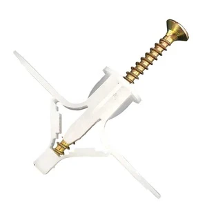 Plasterboard Wall Plug Expansion Tube 3.5X60MM Self Drilling Anchors Screws for Nylon Plastic Gypsum Board Fixings
