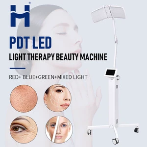 Huamei New Arrival 7 Color Light Facial Therapy Lamp Led Light Facial Photon Therapy Skin Care PDT Machine