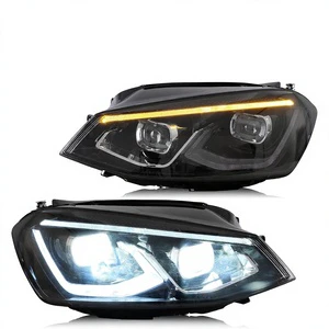 VLAND 42W 12V LED Headlights for Golf7 MK7 2014-2019 (Excludes TDI/GTI/Golf R) Dynamic Animation Full LED Assembly